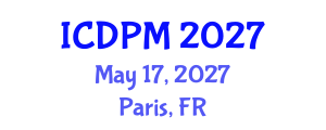 International Conference on Disaster Prevention and Mitigation (ICDPM) May 17, 2027 - Paris, France International Conference on Disaster Prevention and Mitigation (ICDPM) May 17, 2027 - Paris, France