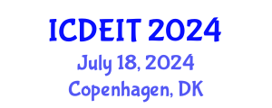 International Conference on Distance Education and Instructional Technology (ICDEIT) July 18, 2024 - Copenhagen, Denmark
