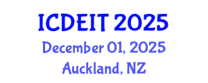 International Conference on Distance Education and Instructional Technology (ICDEIT) December 01, 2025 - Auckland, New Zealand