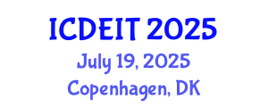 International Conference on Distance Education and Instructional Technology (ICDEIT) July 19, 2025 - Copenhagen, Denmark