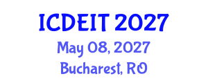 International Conference on Distance Education and Instructional Technology (ICDEIT) May 08, 2027 - Bucharest, Romania International Conference on Distance Education and Instructional Technology (ICDEIT) May 08, 2027 - Bucharest, Romania