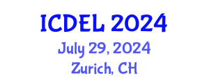International Conference on Distance Education and Learning (ICDEL) July 29, 2024 - Zurich, Switzerland