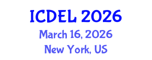 International Conference on Distance Education and Learning (ICDEL) March 16, 2026 - New York, United States International Conference on Distance Education and Learning (ICDEL) March 16, 2026 - New York, United States