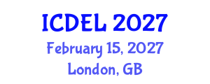 International Conference on Distance Education and Learning (ICDEL) February 15, 2027 - London, United Kingdom International Conference on Distance Education and Learning (ICDEL) February 15, 2027 - London, United Kingdom