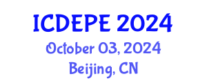 International Conference on Distance Education and Primary Education (ICDEPE) October 03, 2024 - Beijing, China