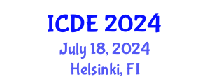 International Conference on Distance Education (ICDE) July 18, 2024 - Helsinki, Finland