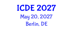 International Conference on Distance Education (ICDE) May 20, 2027 - Berlin, Germany International Conference on Distance Education (ICDE) May 20, 2027 - Berlin, Germany