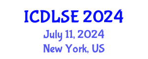 International Conference on Distance Learning and Special Education (ICDLSE) July 11, 2024 - New York, United States