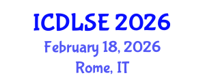 International Conference on Distance Learning and Special Education (ICDLSE) February 18, 2026 - Rome, Italy