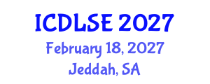International Conference on Distance Learning and Special Education (ICDLSE) February 18, 2027 - Jeddah, Saudi Arabia International Conference on Distance Learning and Special Education (ICDLSE) February 18, 2027 - Jeddah, Saudi Arabia