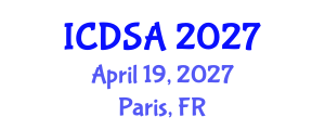 International Conference on Distributed Systems and Applications (ICDSA) April 19, 2027 - Paris, France International Conference on Distributed Systems and Applications (ICDSA) April 19, 2027 - Paris, France