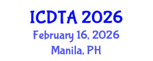 International Conference on Drone Technology and Applications (ICDTA) February 16, 2026 - Manila, Philippines