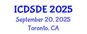 International Conference on Dynamical Systems and Differential Equations (ICDSDE) September 20, 2025 - Toronto, Canada