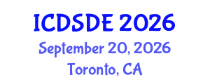 International Conference on Dynamical Systems and Differential Equations (ICDSDE) September 20, 2026 - Toronto, Canada