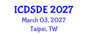 International Conference on Dynamical Systems and Differential Equations (ICDSDE) March 03, 2027 - Taipei, Taiwan International Conference on Dynamical Systems and Differential Equations (ICDSDE) March 03, 2027 - Taipei, Taiwan