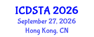 International Conference on Dynamical Systems:Theory and Applications (ICDSTA) September 27, 2026 - Hong Kong, China International Conference on Dynamical Systems:Theory and Applications (ICDSTA) September 27, 2026 - Hong Kong, China