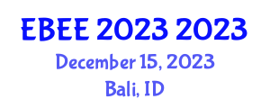 International Conference on E-Business and E-Commerce Engineering (EBEE 2023) December 15, 2023 - Bali, Indonesia International Conference on E-Business and E-Commerce Engineering (EBEE 2023) December 15, 2023 - Bali, Indonesia