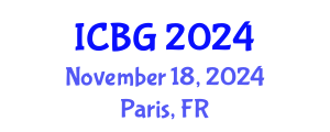 International Conference on e-Business and e-Government (ICBG) November 18, 2024 - Paris, France