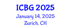 International Conference on e-Business and e-Government (ICBG) January 14, 2025 - Zurich, Switzerland