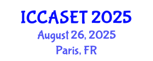 International Conference on E-commerce, E-administration, E-society, E-education and E-technology (ICCASET) August 26, 2025 - Paris, France