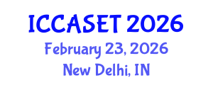International Conference on E-commerce, E-administration, E-society, E-education and E-technology (ICCASET) February 23, 2026 - New Delhi, India International Conference on E-commerce, E-administration, E-society, E-education and E-technology (ICCASET) February 23, 2026 - New Delhi, India