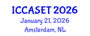 International Conference on E-commerce, E-administration, E-society, E-education and E-technology (ICCASET) January 21, 2026 - Amsterdam, Netherlands