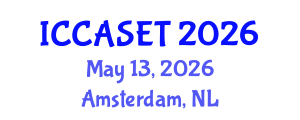 International Conference on E-commerce, E-administration, E-society, E-education and E-technology (ICCASET) May 13, 2026 - Amsterdam, Netherlands