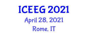 International Conference on E-commerce, E-Business and E-Government (ICEEG) April 28, 2021 - Rome, Italy