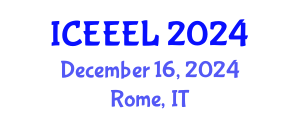 International Conference on e-Education and e-Learning (ICEEEL) December 16, 2024 - Rome, Italy
