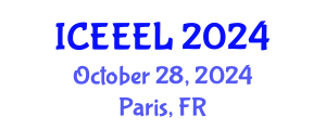 International Conference on e-Education and e-Learning (ICEEEL) October 28, 2024 - Paris, France