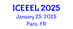International Conference on e-Education and e-Learning (ICEEEL) January 25, 2025 - Paris, France