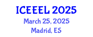International Conference on e-Education and e-Learning (ICEEEL) March 25, 2025 - Madrid, Spain