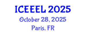International Conference on e-Education and e-Learning (ICEEEL) October 28, 2025 - Paris, France