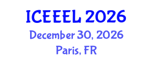 International Conference on e-Education and e-Learning (ICEEEL) December 30, 2026 - Paris, France