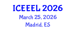 International Conference on e-Education and e-Learning (ICEEEL) March 25, 2026 - Madrid, Spain