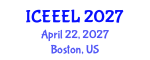 International Conference on e-Education and e-Learning (ICEEEL) April 22, 2027 - Boston, United States International Conference on e-Education and e-Learning (ICEEEL) April 22, 2027 - Boston, United States