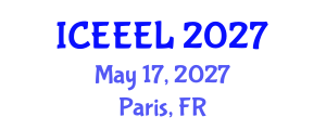 International Conference on e-Education and e-Learning (ICEEEL) May 17, 2027 - Paris, France International Conference on e-Education and e-Learning (ICEEEL) May 17, 2027 - Paris, France