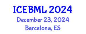 International Conference on e-Education, e-Business, e-Management and e-Learning (ICEBML) December 23, 2024 - Barcelona, Spain