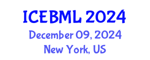 International Conference on e-Education, e-Business, e-Management and e-Learning (ICEBML) December 09, 2024 - New York, United States