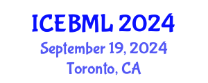 International Conference on e-Education, e-Business, e-Management and e-Learning (ICEBML) September 19, 2024 - Toronto, Canada