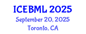 International Conference on e-Education, e-Business, e-Management and e-Learning (ICEBML) September 20, 2025 - Toronto, Canada