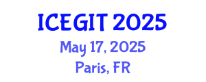 International Conference on e-Governance and Information Technology (ICEGIT) May 17, 2025 - Paris, France