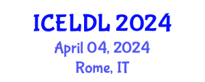 International Conference on E-Learning and Distance Learning (ICELDL) April 04, 2024 - Rome, Italy