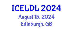 International Conference on E-Learning and Distance Learning (ICELDL) August 15, 2024 - Edinburgh, United Kingdom