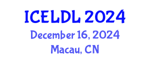 International Conference on E-Learning and Distance Learning (ICELDL) December 16, 2024 - Macau, China