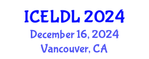 International Conference on E-Learning and Distance Learning (ICELDL) December 16, 2024 - Vancouver, Canada