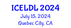 International Conference on E-Learning and Distance Learning (ICELDL) July 15, 2024 - Quebec City, Canada