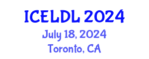 International Conference on E-Learning and Distance Learning (ICELDL) July 18, 2024 - Toronto, Canada