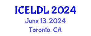 International Conference on E-Learning and Distance Learning (ICELDL) June 13, 2024 - Toronto, Canada
