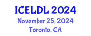 International Conference on E-Learning and Distance Learning (ICELDL) November 25, 2024 - Toronto, Canada